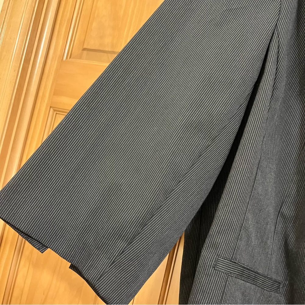 Studio 1940 Black Pinstripe Blazer Size 26W NWT - Picture 2 of 9